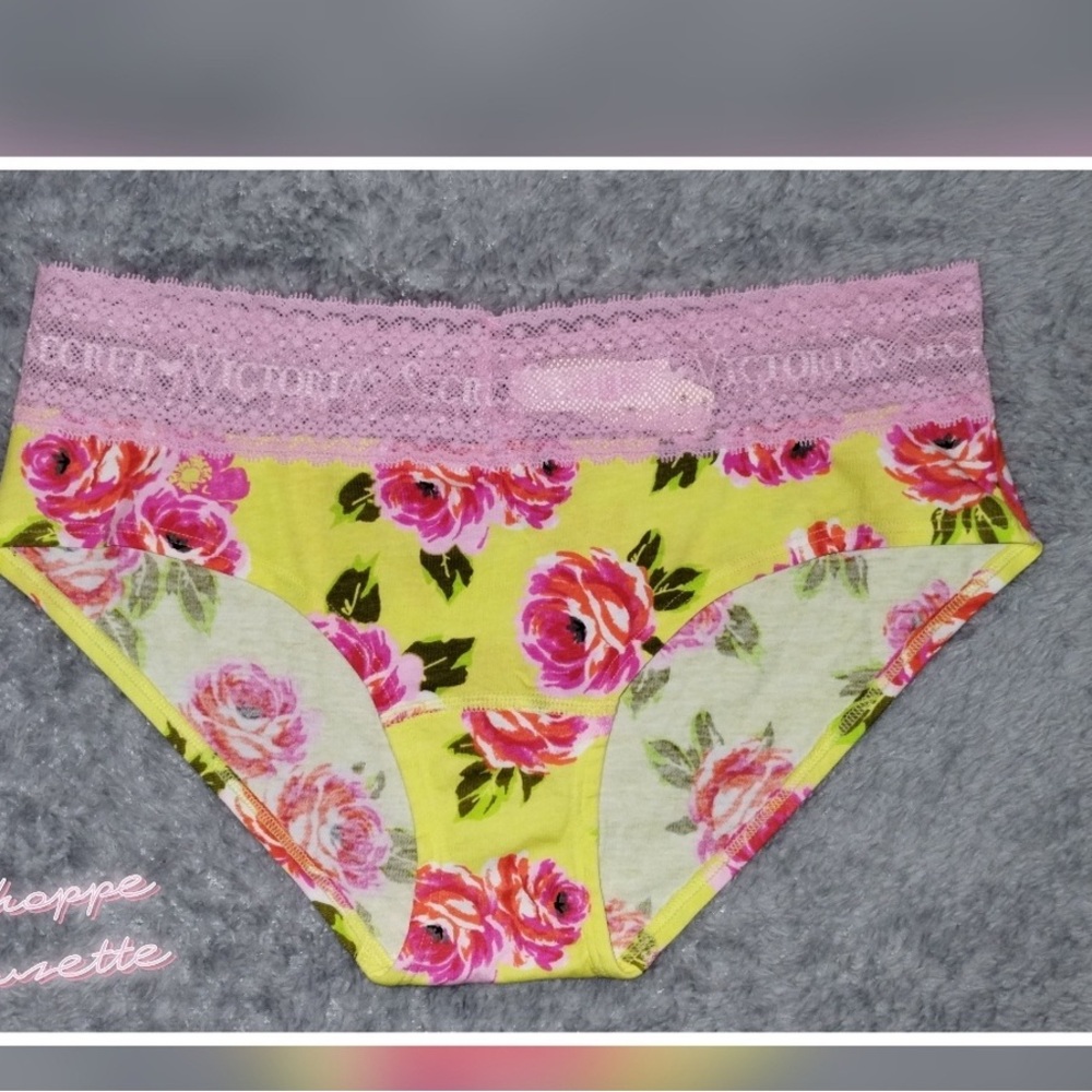 Victoria's Secret Pink and Yellow Floral Panties